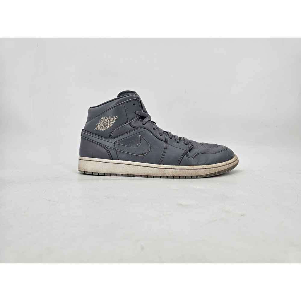 Nike‎  Air Jordan 1 Retro Mid 'Cool Grey' Sneaker 554724-031 Jumpman Men's Sz 13